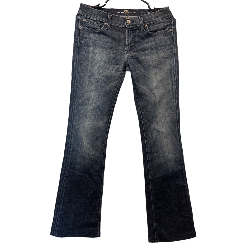 7 For All Mankind Blue Boot Cut Jeans
